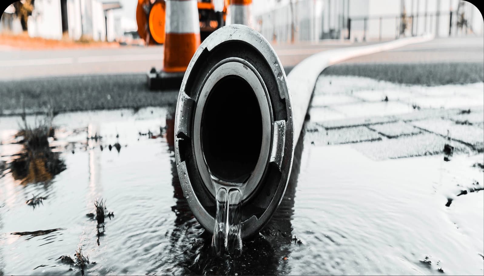 Underground water supply pipelines