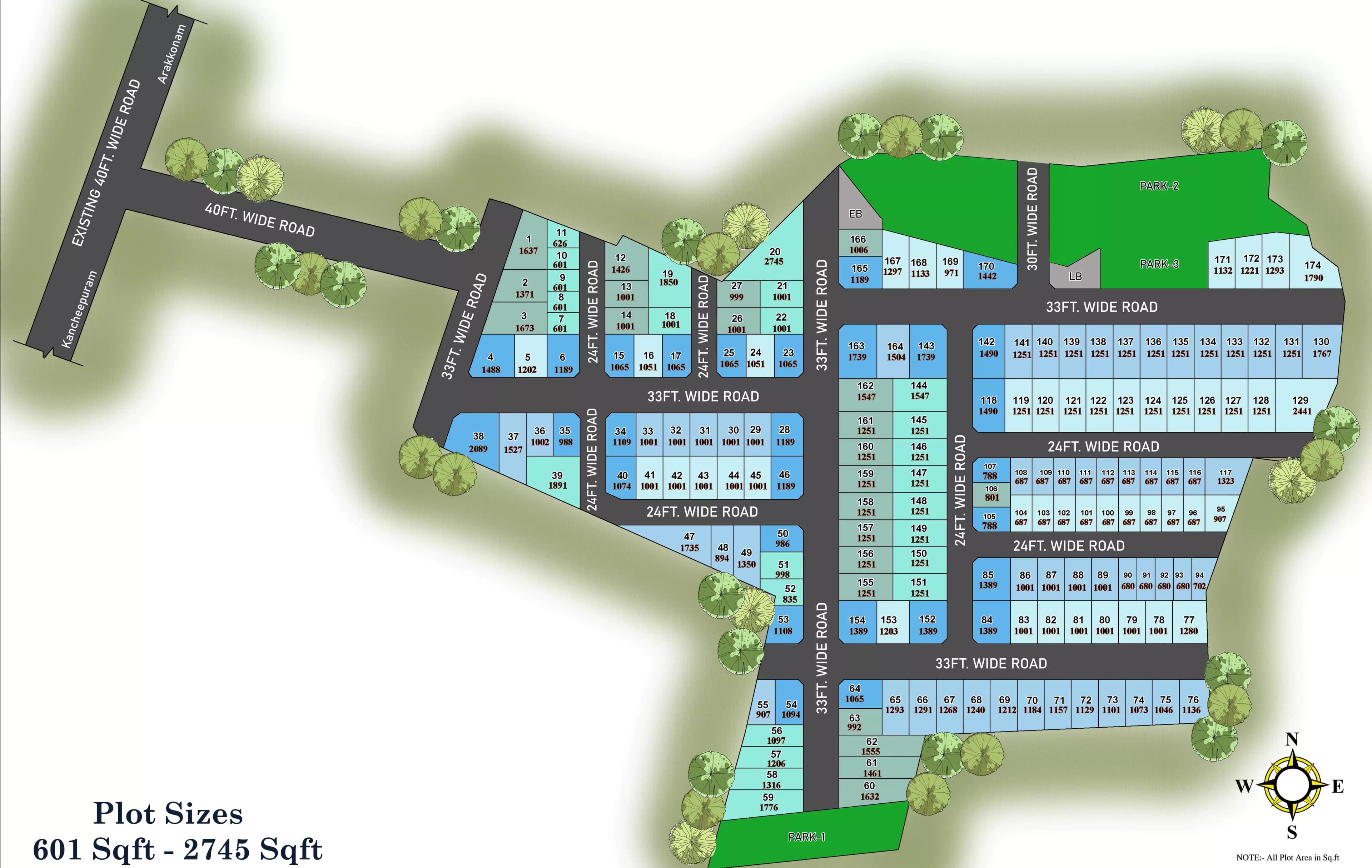 Sameera Elite Gardens residential plots in Avadi Chennai