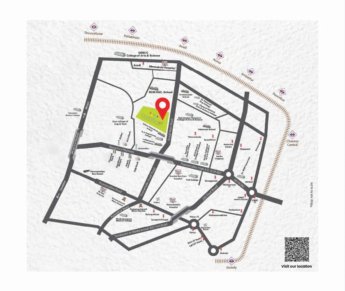 Sameera Elite Gardens | Route Map